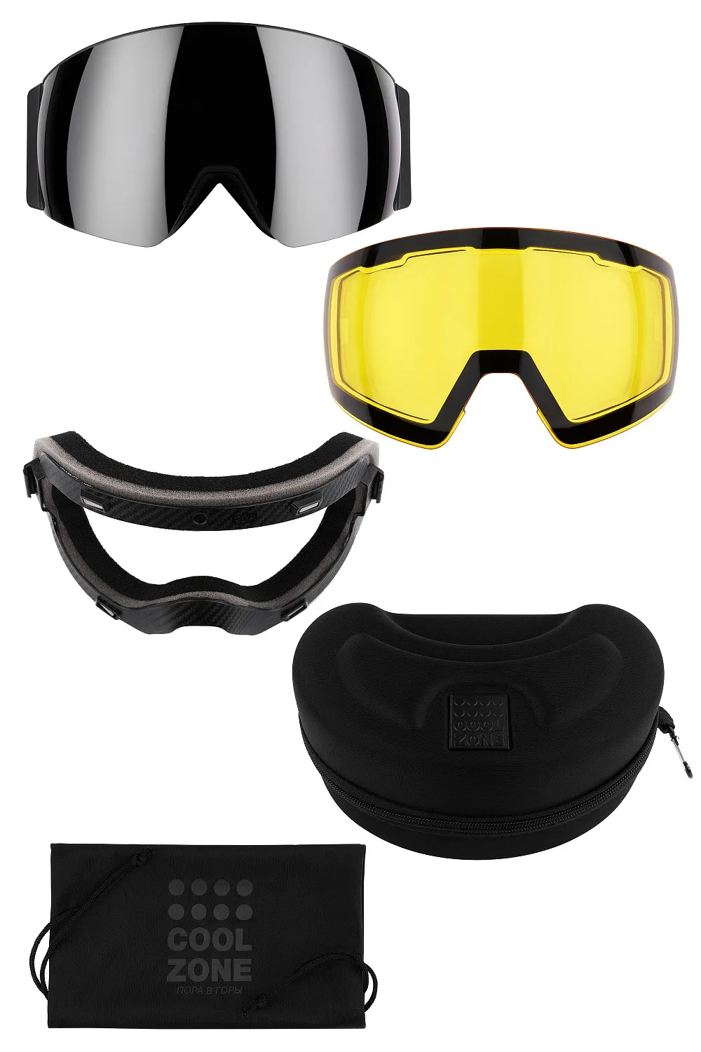 Маска черная сферическая Cool Zone