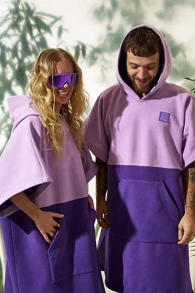 Пончо флисовое