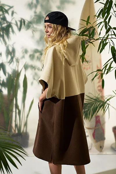 Пончо флисовое