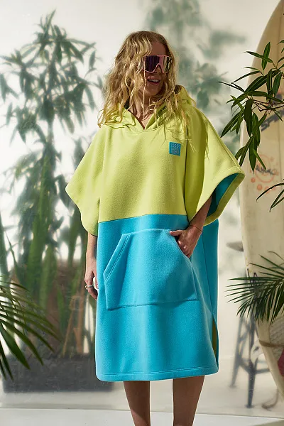 Пончо флисовое